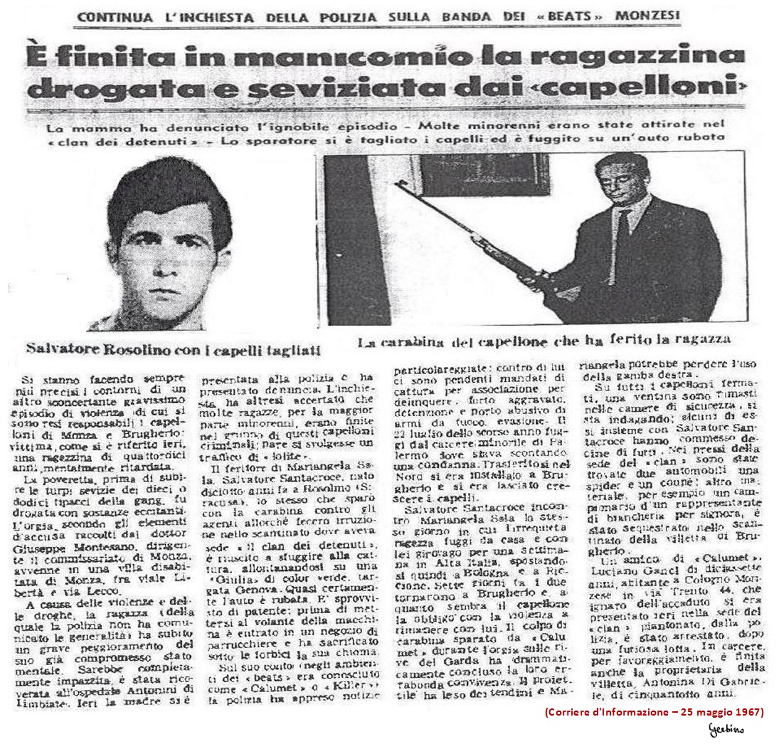 Corriere d'informazione, 25 maggio 1967.