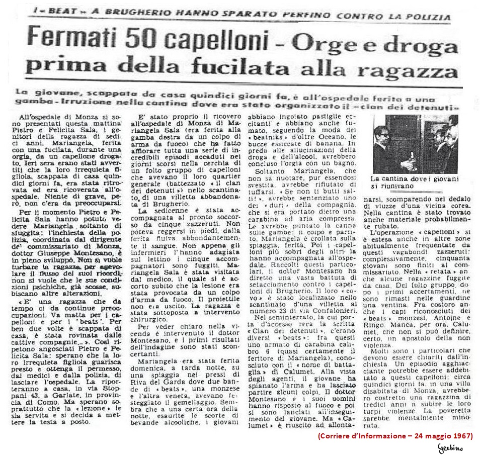 Corriere d'informazione, 24 maggio 1967.