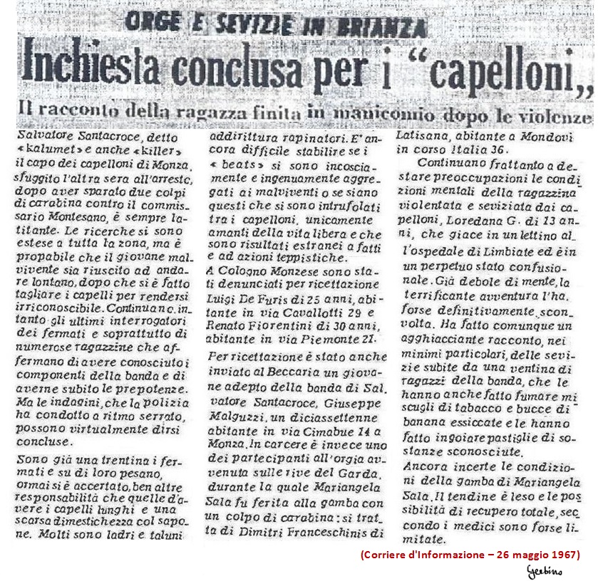 Corriere d'informazione, 26 maggio 1967.