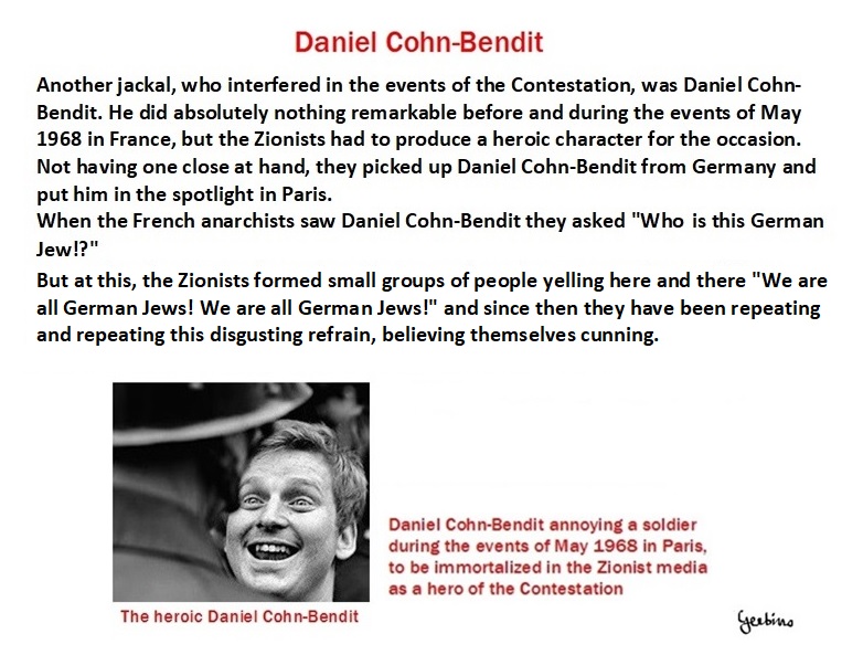 Daniel Cohn-Bendit a Zionist jackal